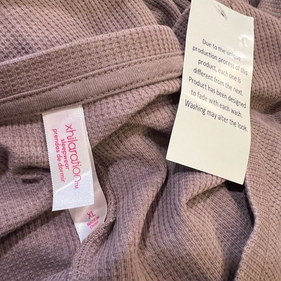 NWT Xhilaration Mauve-Taupe Waffle Knit Top with Bell Sleeve - Picture 2 of 12